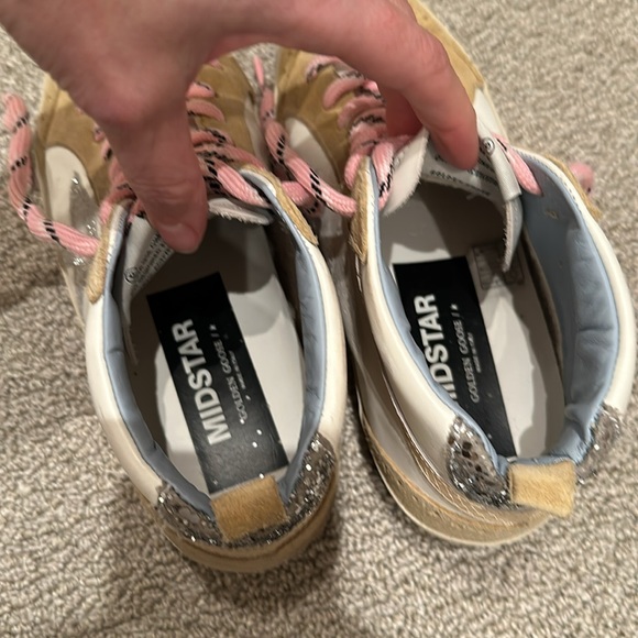 Golden Goose Midstar Sneaker- white/sand/silver/cream - Picture 7 of 8